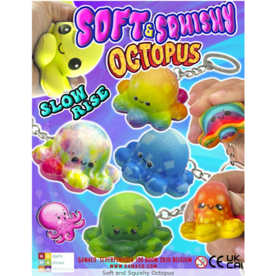 Soft & Squishy  Octopus - na objednání