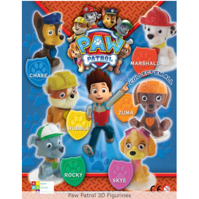 Paw Patrol 3D Figurine - na objednání