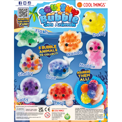 Squishy Bubble Sea Animals - skladem