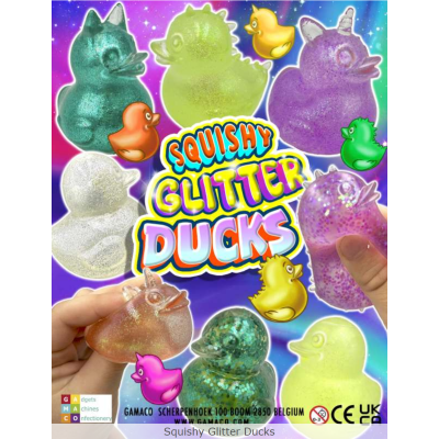 Squishy Glitter Ducks