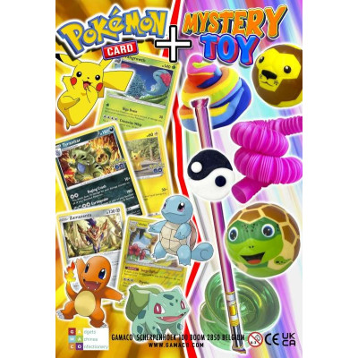 Pokemon Card + Mystery Toy