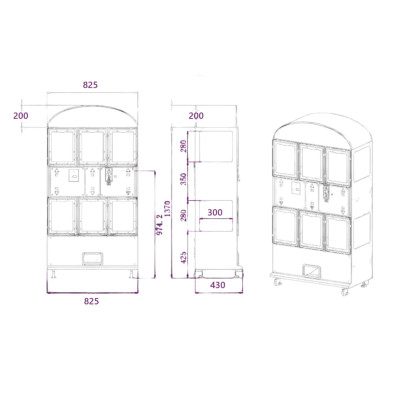 Automat Mobilní hračkárna- 6ti BOX - 75 690,- Kč bez DPH