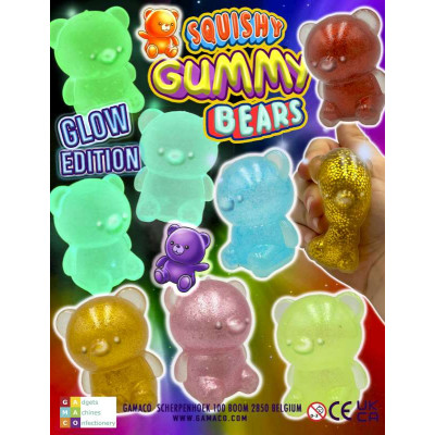 Squishy Gummy Bear: Glow Edition