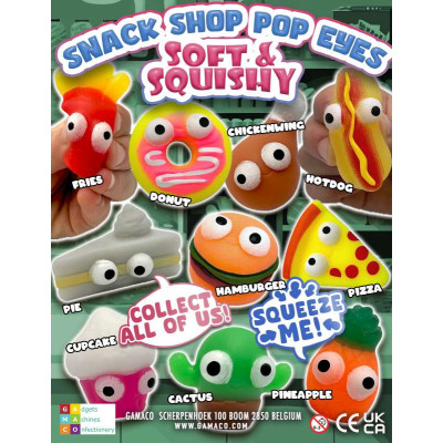 Soft and squishy snack shop pop eyes