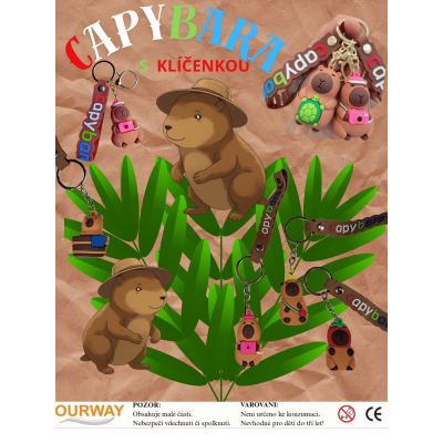 CAPYBARA přívěsek na klíče