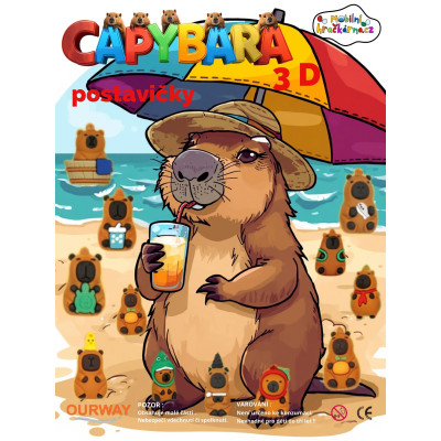 Capybara 3D postavičky